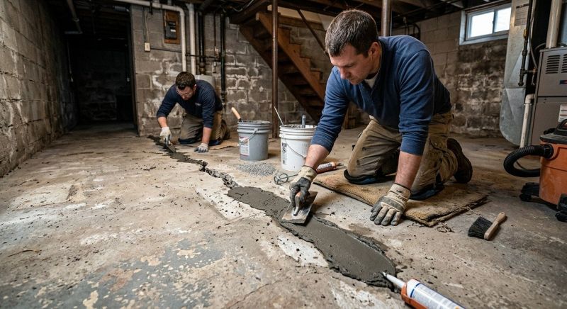 Cracked Basement Floor Repair in Altamonte Springs, FL