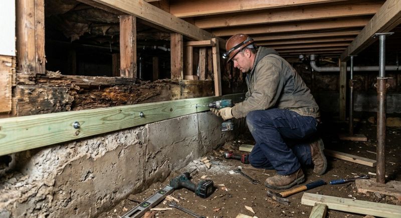 Sinking Foundation Repair in Winter Garden, FL